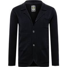 Homme - Oui Blazers Strickjacke 'JAN' schwarz