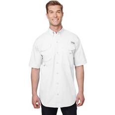 Columbia Men's PFG Bonehead Short Sleeve Shirt,White,LT,Big-Tall