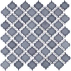 Tiles Merola Tile FKOLTR Hudson Tangier 2" 2" Specialty Arabesque/Baroque and Wall Mosaic Glossy Porcelain Visual