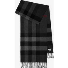 Burberry Kläder Burberry Check Cashmere Scarf Charcoal