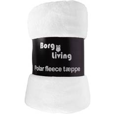 Borg Living Fleece Tæppe Hvid (200x150cm)