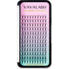 Vavalash Extensions 3D 4D 5D 6D 8D 9D 10D Thickness 0.07/0.1 C/D Curl Eyelashes Middle Stem & Long Stem Heat Bonded Premade Fans Russian Volume Extensions Supplies Middle Stem 12D-0.07-C-15mm