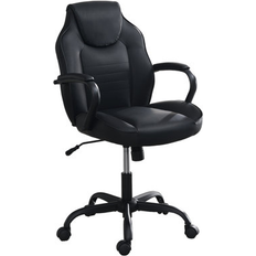 Gaming Chairs Inbox Zero Inbox Zero Adjustable Faux Leather Swiveling PC & Racing Game Chair Faux Leather in Black 40 H x 27 W x 23 D in s- Black