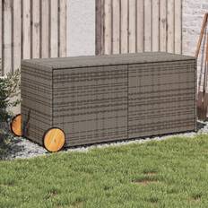 vidaXL Dynbox På Hjul Grå 283L