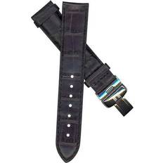 Tissot Watch Straps Tissot Watchband 18mm Black Genuine Leather Regular Length Silver Tone Buckle Fits Model Watchband T600013405 T164/264 Part#T600013405