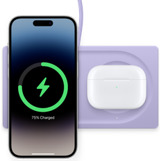 Belkin BOOST CHARGE PRO 2-in-1 Wireless Charger Pad with MagSafe Purple