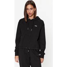 Fila Baalberge cropped hoodie för kvinnor, svart