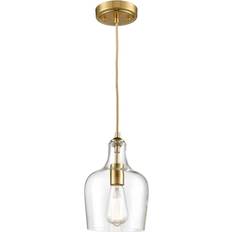 Ceiling Lamps Claxy Modern Bell Gold Finished Pendant Lamp 7"