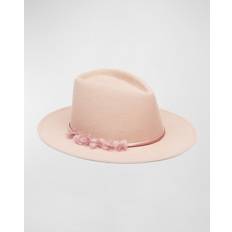 Silk Headgear Eugenia Kim Blaine Flower Felt Fedora Hat