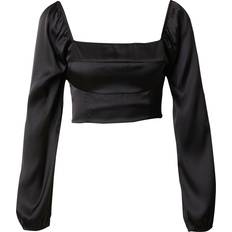 Hollister Co. Blouses Hollister Co. Satin Long Sleeve Square Neck Top - Black