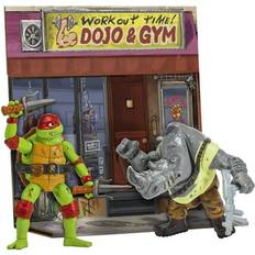 Ninjaer Figurer Playmates Toys Turtles Mayhem Ninja Turtles Mutant Raphael Versus Rocksteady Battle Pack