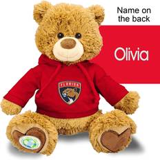 Chad & Jake Red Florida Panthers Personalized Plush Polly Bear