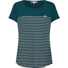 Denim - Donna Magliette Tom Tailor Denim T-Shirt grün rosa