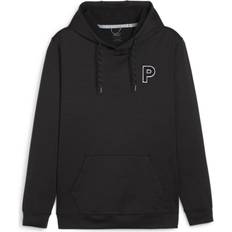 Puma Cloudspun Patch Hoodie 2024 Herre Pullover Black Heather