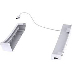 Tlily Horizontal Stand for PS5 with 4 USB Extension, Cabinet Console Laydown Holder, for Playstation 5 Disc & Digital Edition