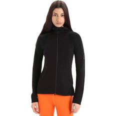 Icebreaker Damen Pullover Icebreaker Damen ZoneKnit Hoodie Jacke schwarz