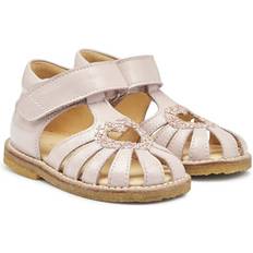 Angulus Sandaler Barnskor Angulus Begyndersandaler - Pale Rose/Rose Glitter