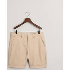 Gant Beige Trousers & Shorts Gant Men Regular Fit Sunfaded Shorts