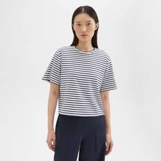 Theory Boxy Stripe Supima Cotton T-shirt