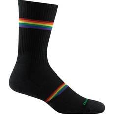 Darn Tough Herre Tøj på tilbud Darn Tough Prism Crew Lightweight Running Sock - Black