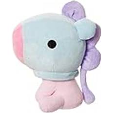 61478, BT21 officiella Baby MANG sittande docka 20 cm, mjuk leksak, lila, blå och lila
