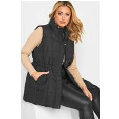 Yours Quilted Lightweight Gilet Black