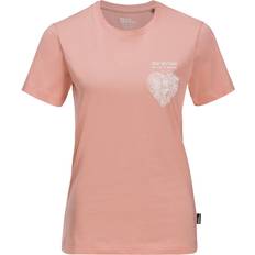 Bekleidung Jack Wolfskin Funktionsbluse 'DISCOVER HEART' rosé hvid rosé hvid