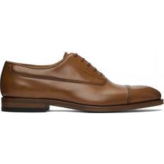 35 ½ Oxford Ferragamo Brown Toe Cap Oxfords DARK CUOIO