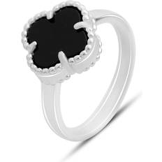 Ónix Joyería Anillo de plata con ónix natural, peso del producto 3,69 (60001897) Negro