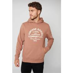 Brown Jumpers Threadbare 'Granby' Vintage Graphic Hoodie Brown