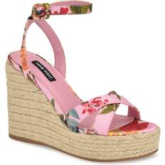 Nine West Pink Espadrilles Nine West Earnit Espadrille Wedge Sandal Women's Sandals Ankle Strap