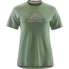 Clothing Craft Women's Pro Trail Wool S/S Tee Running shirt XXL, green/olive