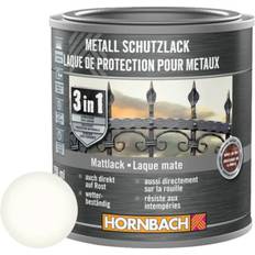 Målarfärg Hornbach Metallskyddslack 3i1 40 halvblank Metallfärg Vit