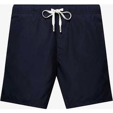 Swimwear Eton Mens Navy Blue Drawstring Woven Swim Shorts