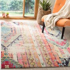 Mistana Barwicks Power Loom White/Orange/Blue