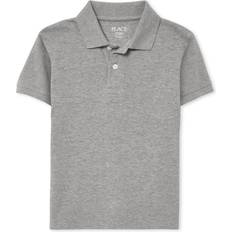 S Polo Shirts The Children's Place Boy's Uniform Pique Polo - Smokeb