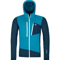 Ortovox Man Truien Ortovox Fleece Grid Hoodie Vest - Blauw