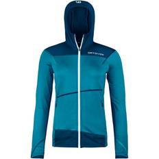 Ortovox Women Tops Ortovox Fleece Light Hoodie - Mountain Blue