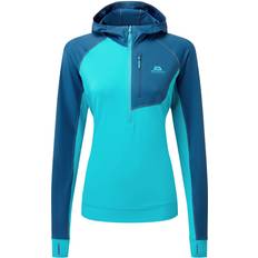 Mountain Equipment Sweatere Mountain Equipment Aiguille Hooded Top Hoodie Damer - Turkis/Blå