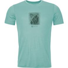Ortovox Herre Overdele Ortovox Cool Tec Mountain Cut T-Shirt Merino-shirt aquatic ice