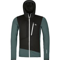 Ortovox Oberteile Ortovox Herren Fleece Grid Hoodie Jacke grau