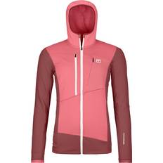 Ortovox Pullover Ortovox Damen Fleece Grid Hoodie Jacke rosa