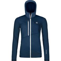 Ortovox Pullover Ortovox Damen Fleece Grid Hoodie Jacke blau