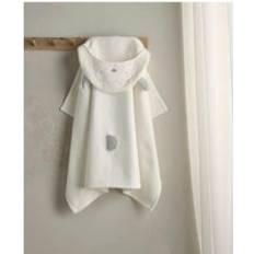 White Baby Towels Mamas & Papas Hooded Baby Towel Lamb White