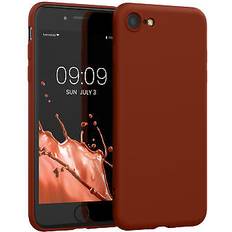 Kwmobile Hülle für apple iphone se 2022 iphone se 2020 iphone 8 iphone 7 handyhülle handy Spice Red 6,80 cm