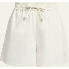 Moncler Bukser & Shorts Moncler Viscose Tie-String Shorts - White
