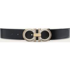 Ferragamo Ropa Ferragamo Double Gancini Leather Belt - Men's