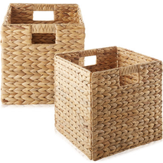 Casafield 10.5"" 10.5"" Water Hyacinth Storage Natural Basket 12"