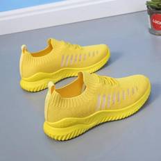 Running Sport Shoes Woman Sneakers Pink Yellow Casual Shoes Tennis Light Mesh Vulcanize Basket Shoes Femme Multicoloured