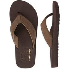 Laced Flip-Flops Cobian Men's Floater Flip Flop, Mocha